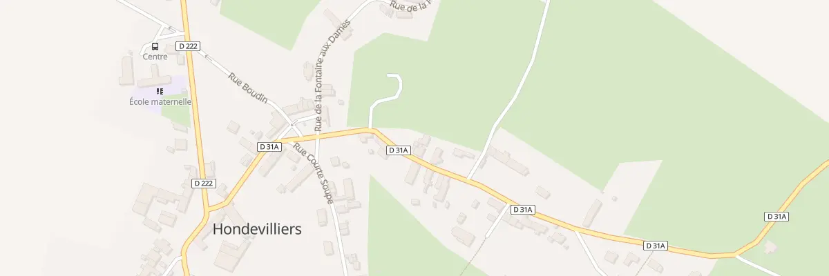 Plan du 8 Rue du Montcel à Hondevilliers