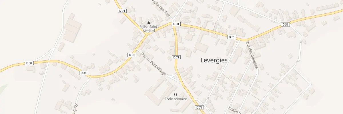 Plan du 25 Rue Marie Trocmé à Levergies