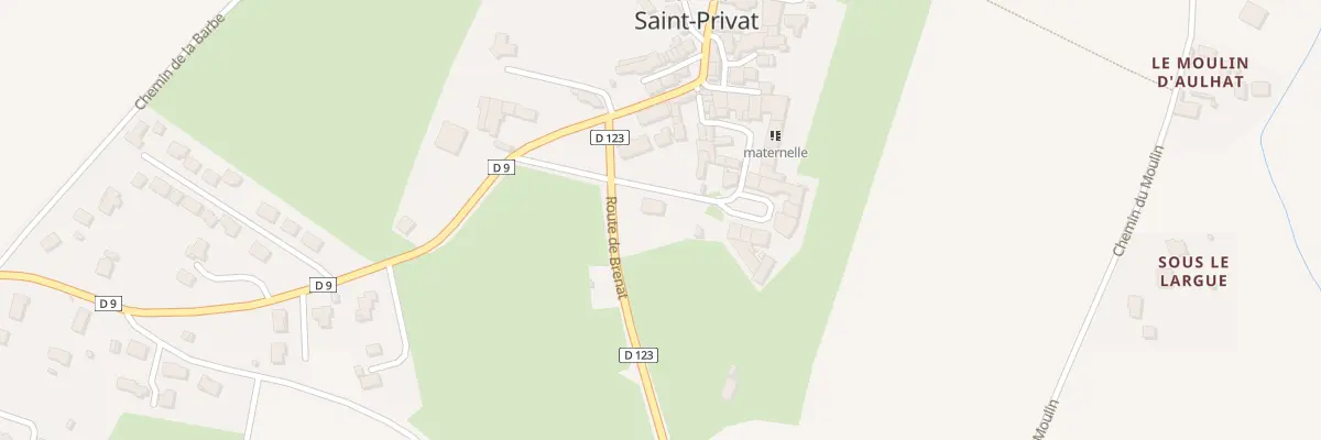 Plan du 1 Rte de Brenat à Aulhat-Flat