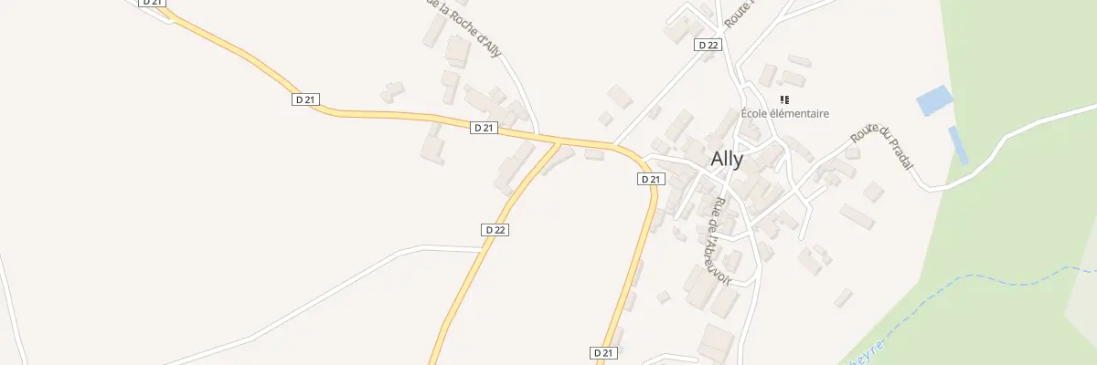 Plan du 5050 Le Bourg à Ally