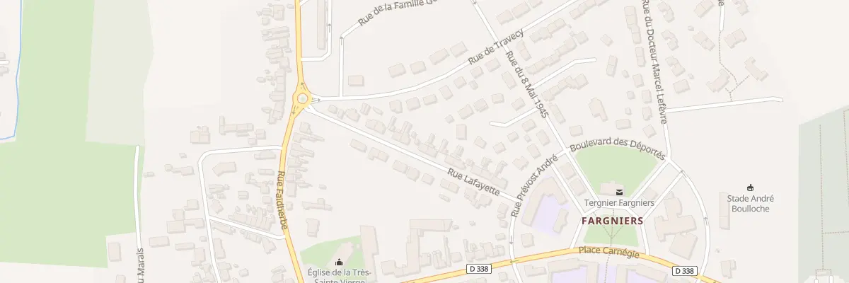 Plan du 14 Rue la Fayette à Tergnier