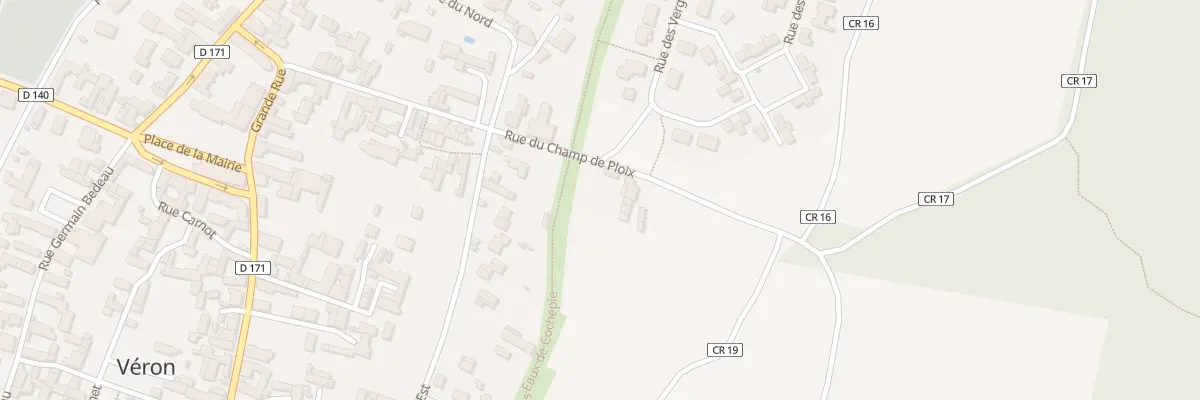 Plan du 36 Rue du Champ de Ploix à Véron