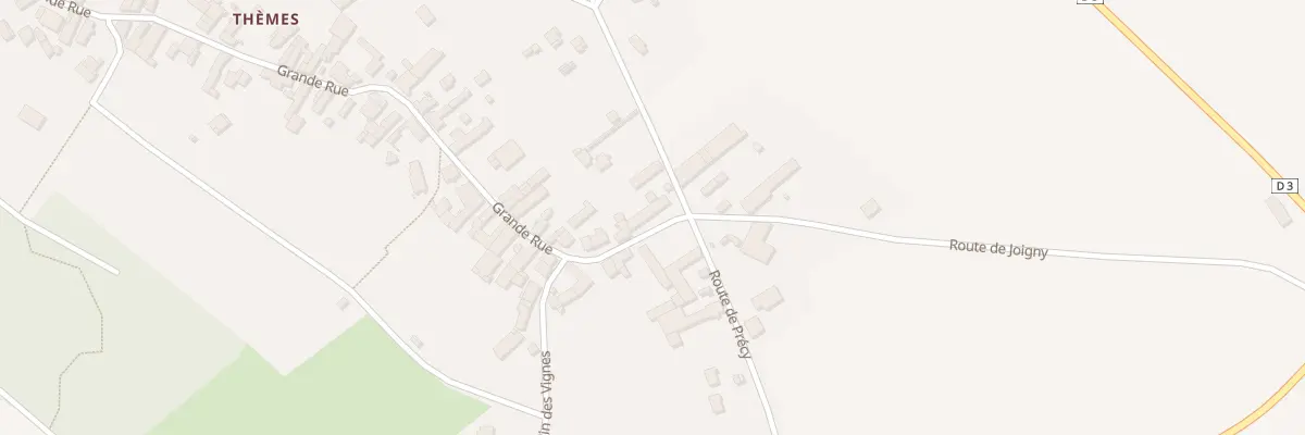 Plan du 2 Gr Grande Rue de Themes à Cézy
