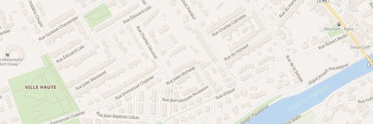 Plan du 16 Rue Jules Michelet à Bouchain