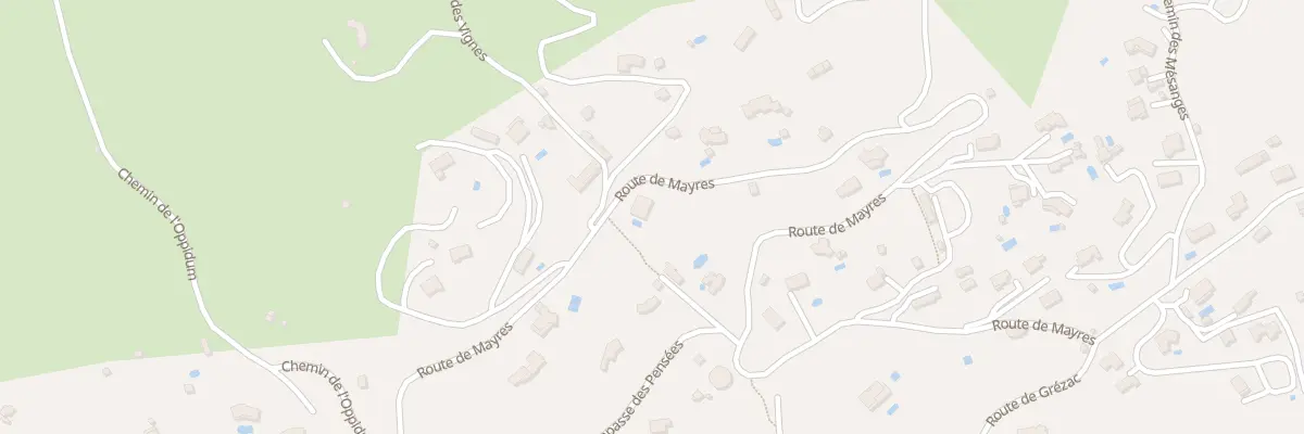 Plan du 921 Rte de Mayres à Lodève