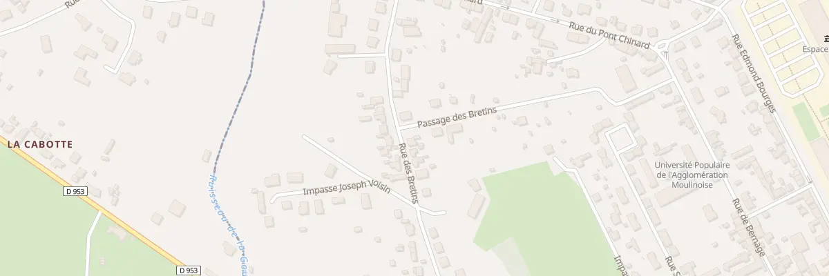 Plan du 56 Rue des Bretins à Moulins