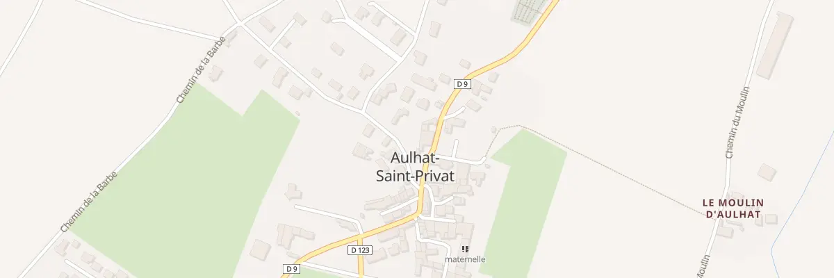 Plan du 1 Pl de la Fontaine - Aulhat à Aulhat-Flat