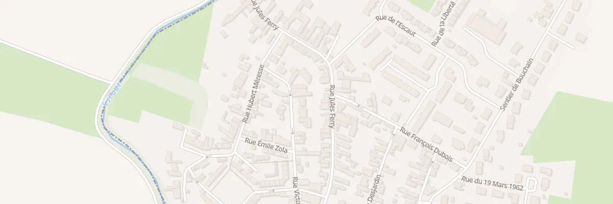 Plan du 191 Rue Victor Hugo à Hordain