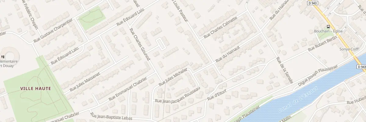 Plan du 4 Rue Jules Michelet à Bouchain