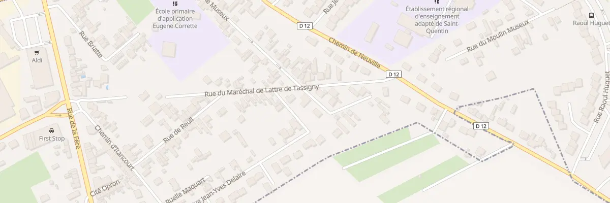 Plan du 30 Rue de la Garenne Museux à Saint-Quentin