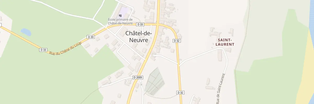 Plan du 25 Rue de Saint-Pourçain à Châtel-de-Neuvre