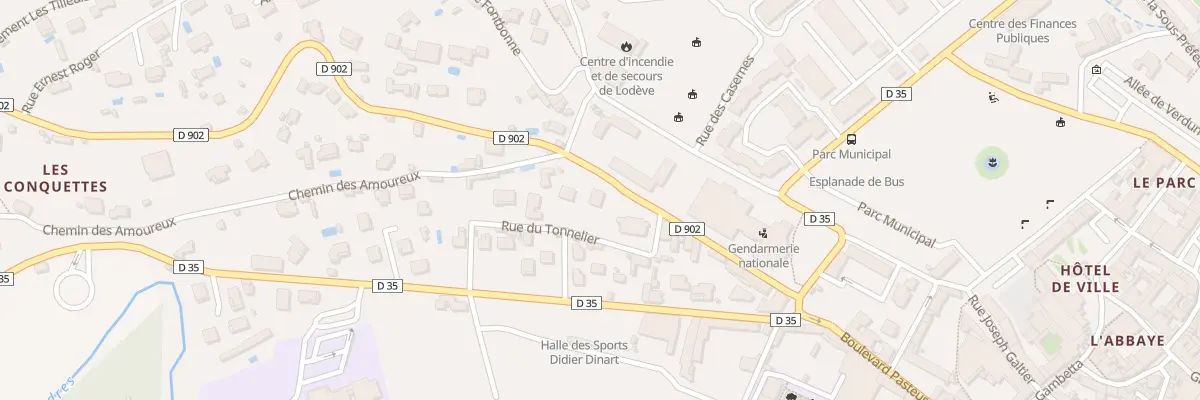 Plan du 90 Rue du Tonnelier à Lodève