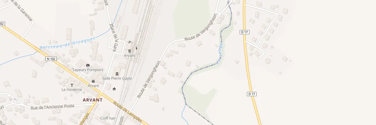 Plan du 16 Rte de Vergongheon à Bournoncle-Saint-Pierre