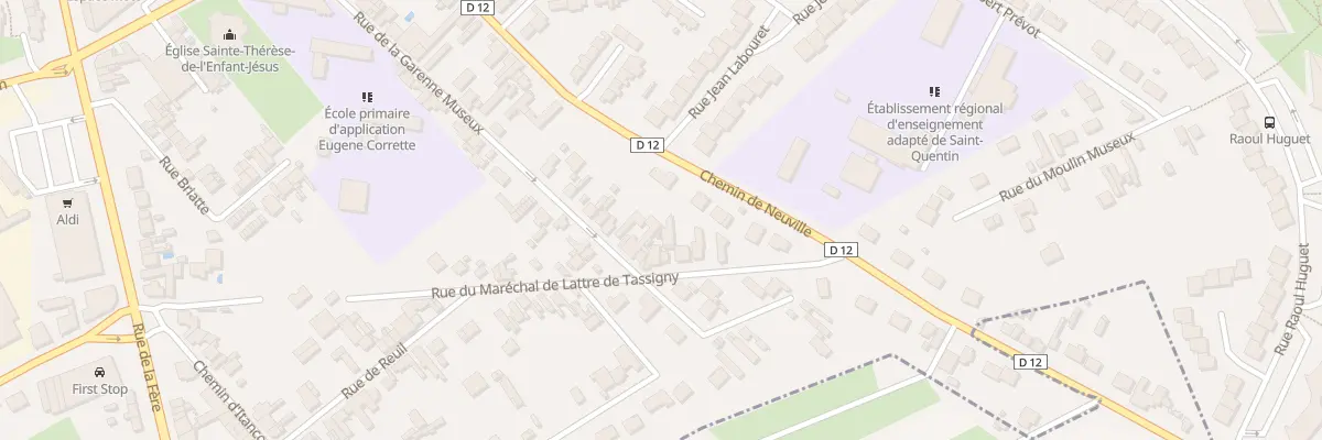 Plan du 29 Rue de la Garenne Museux à Saint-Quentin