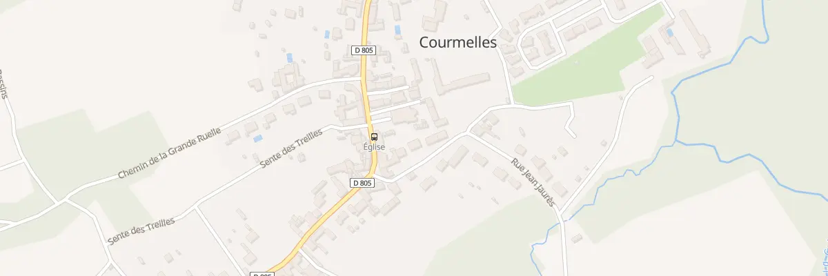 Plan du 43 Rue Jean Jaurés à Courmelles