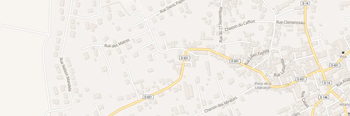 Plan du 22 Rue Emile Roux à Sainte-Florine