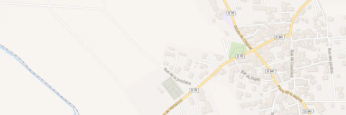 Plan du 8 Rue de la Jonchere à Bouzel
