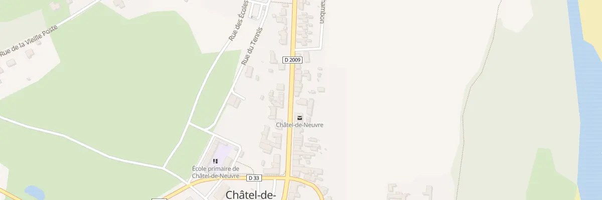 Plan du 34 Rue de Moulins à Châtel-de-Neuvre