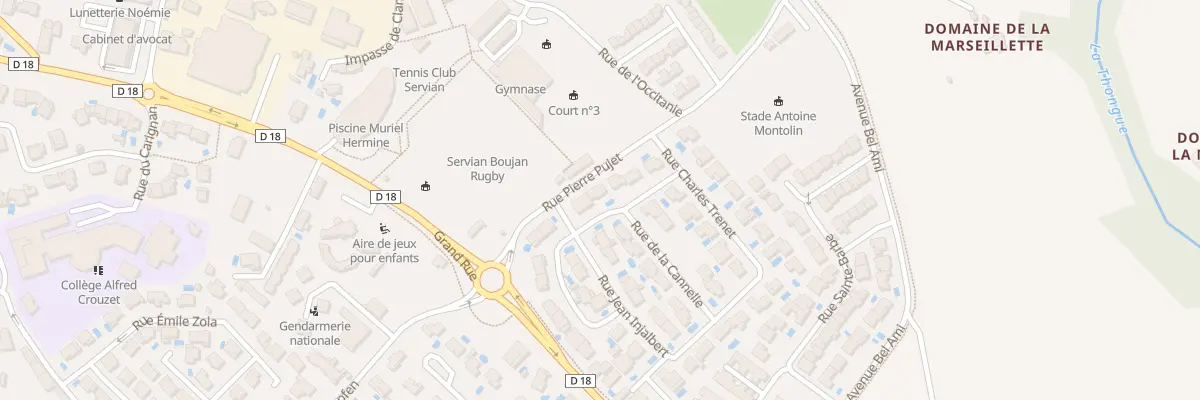 Plan du 3 Rue du Safran à Servian