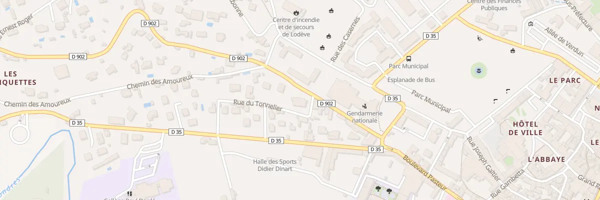 Plan du 56 Rue du Tonnelier à Lodève