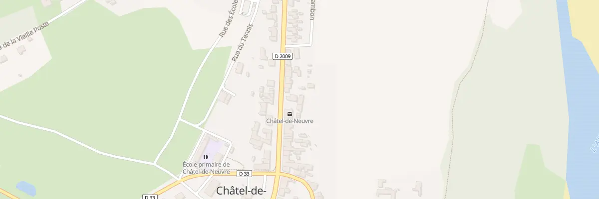 Plan du 32 Rue de Moulins à Châtel-de-Neuvre