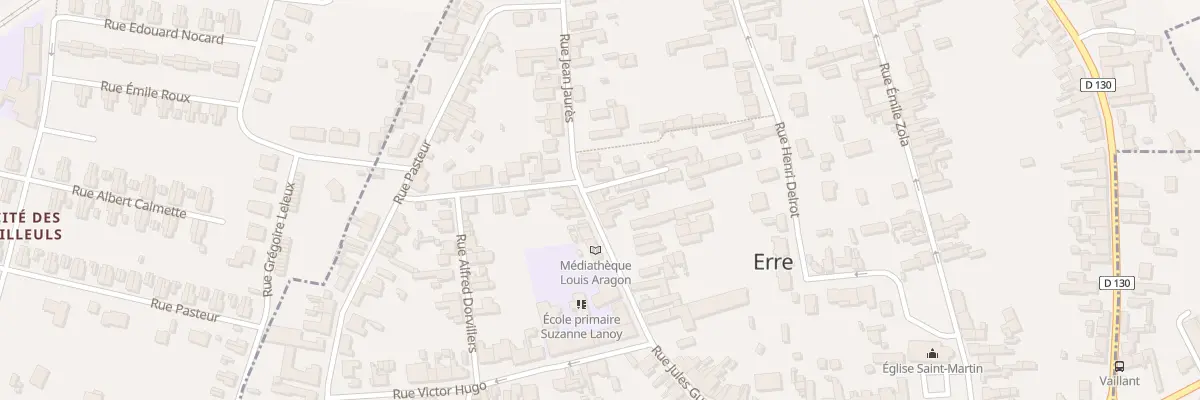 Plan du 130 Rue Jean Jaurès à Erre