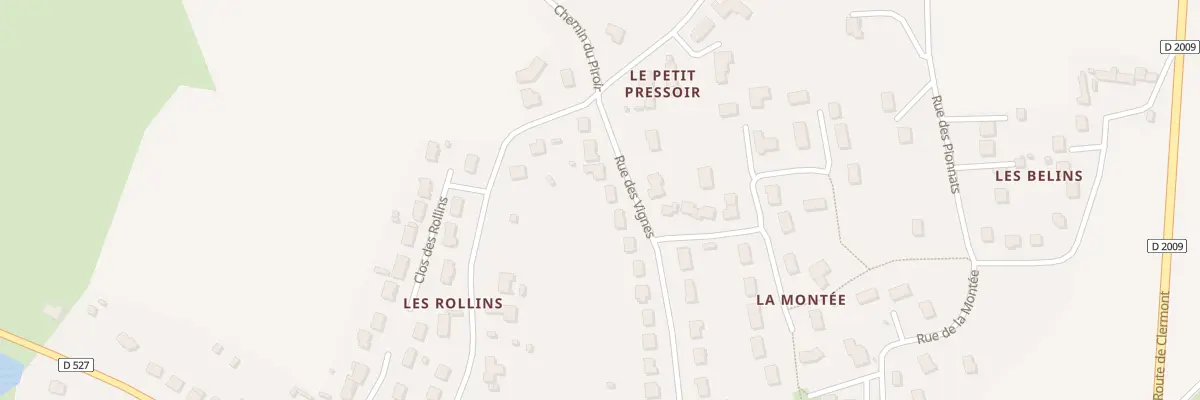 Plan du 19 Rue des Vignes à Bressolles