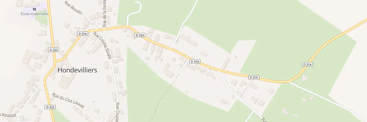 Plan du 13 Rue du Montcel à Hondevilliers