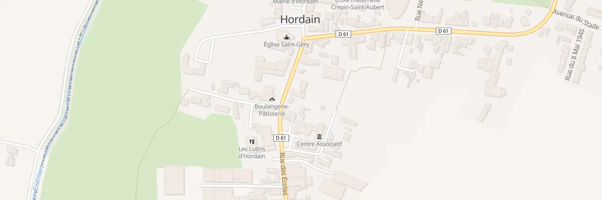 Plan du 10 Rue des Ecoles à Hordain