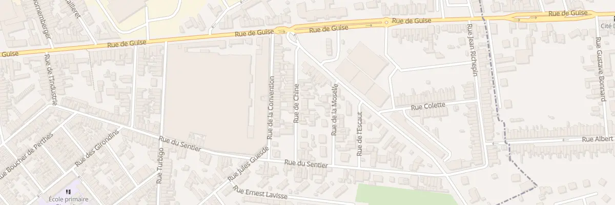 Plan du 9 Rue de Chine à Saint-Quentin