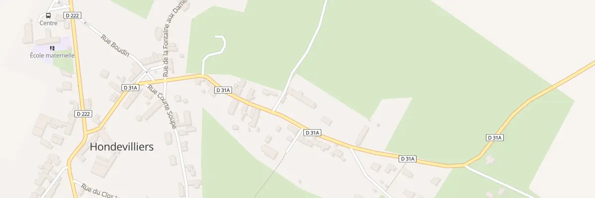 Plan du 16 Rue du Montcel à Hondevilliers