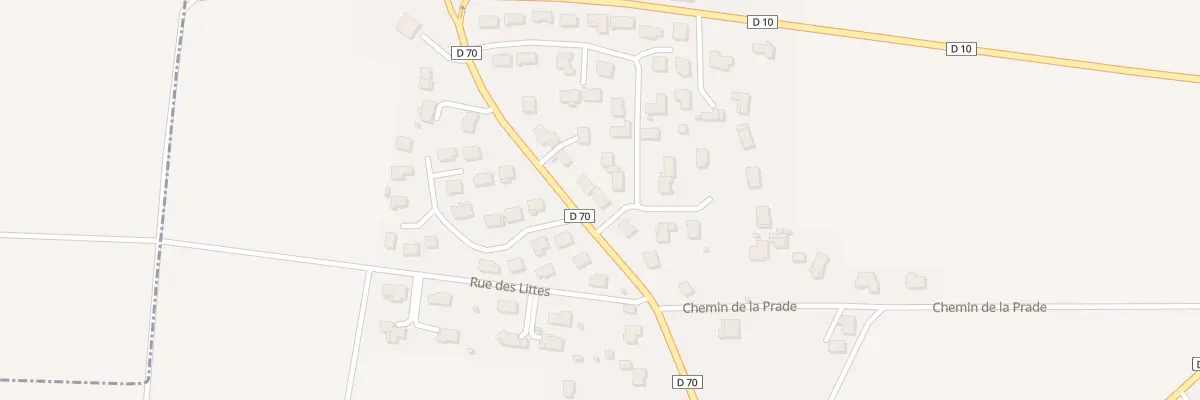 Plan du 34 Rte de Chignat à Bouzel