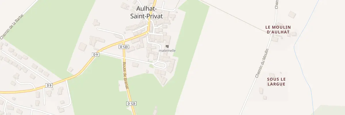 Plan du 1 Cr du Chateau à Aulhat-Flat