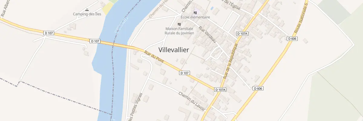 Plan du 4 Rue du Pont à Villevallier