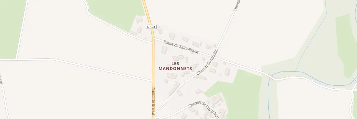 Plan du 5132 Les Mandonnets - Flat à Aulhat-Flat