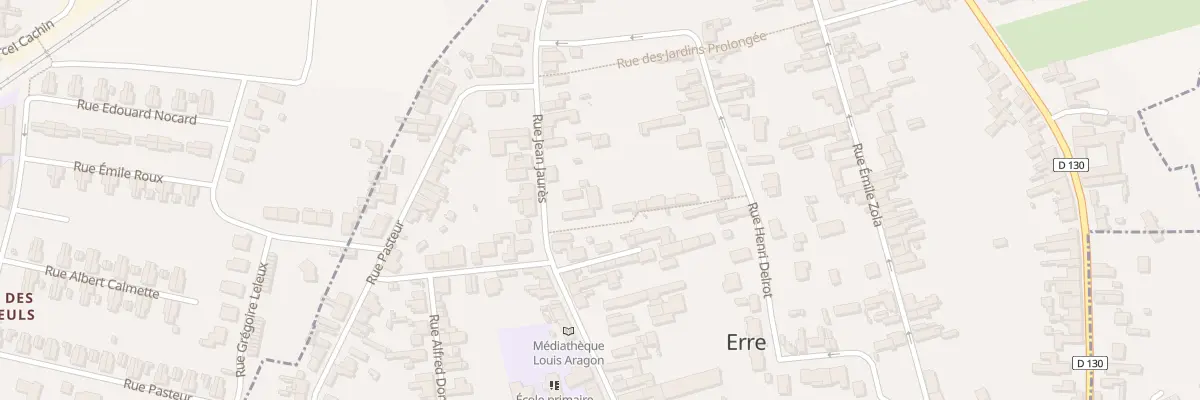 Plan du 260 Rue Jean Jaurès à Erre