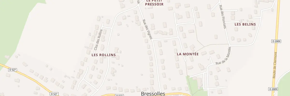 Plan du 13 Rue des Vignes à Bressolles