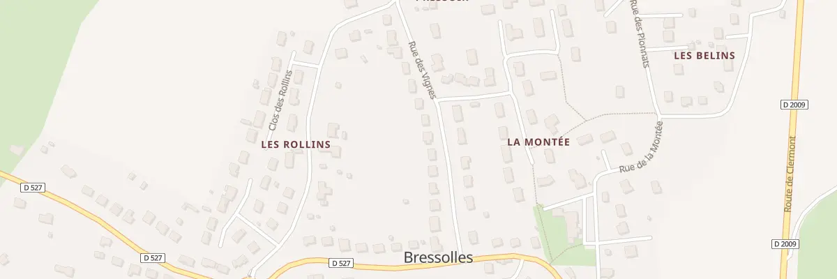 Plan du 11 Rue des Vignes à Bressolles