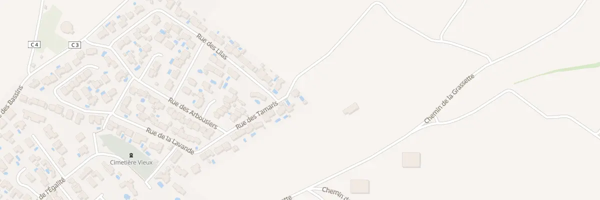 Plan du 1 Rue des Tamaris à Cers