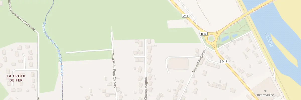 Plan du 20 Rue du Champ Magnot à Moulins