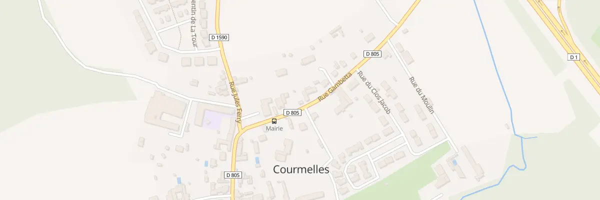 Plan du 710 Rue Gambetta à Courmelles