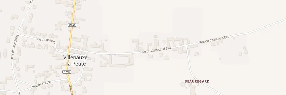 Plan du 13 Rue du Château d’Eau à Villenauxe-la-Petite