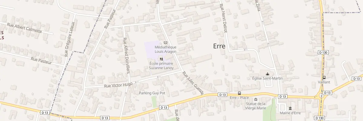 Plan du 36 Rue Jean Jaurès à Erre