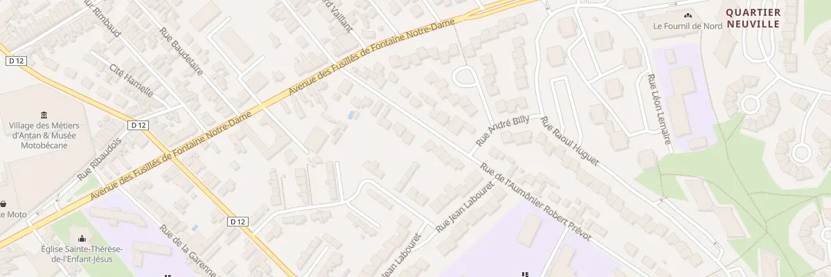 Plan du 18 Rue Aumonier Robert Prevot à Saint-Quentin