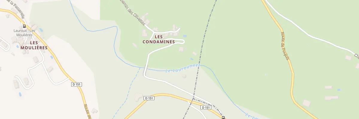 Plan du 5322F Les Condamines à Lauroux