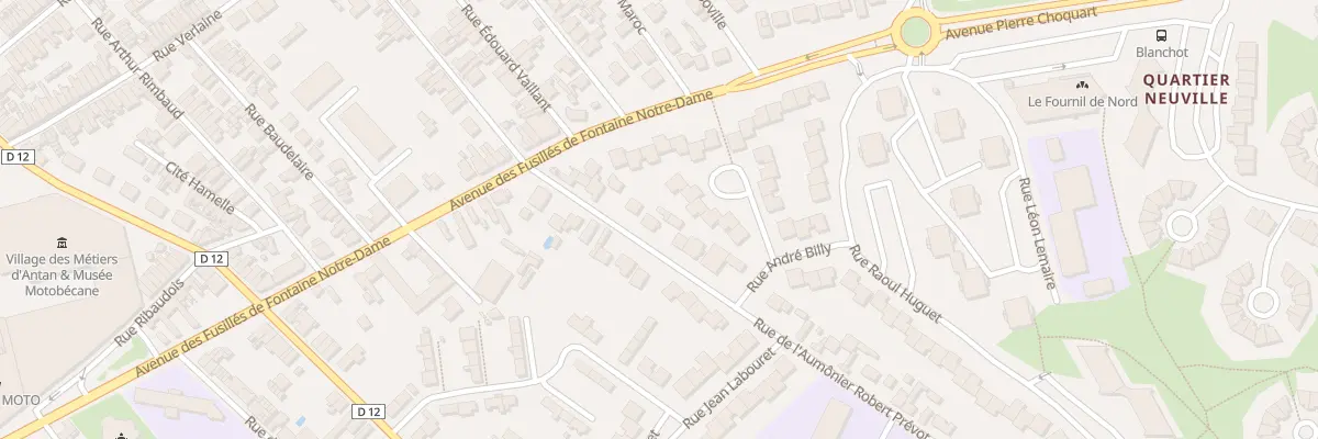 Plan du 11 Rue Aumonier Robert Prevot à Saint-Quentin
