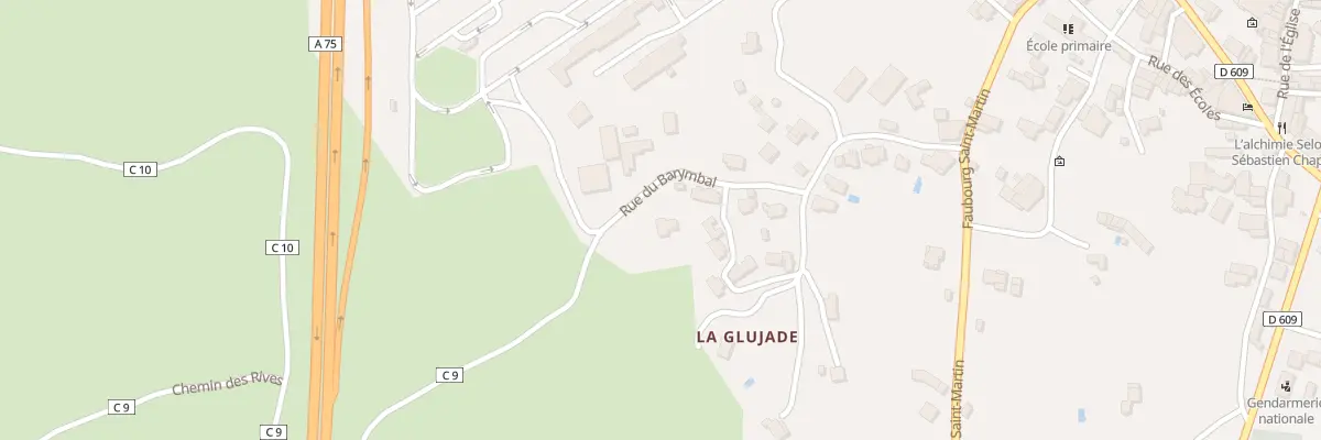 Plan du 255 Rue du Barymbal au Caylar