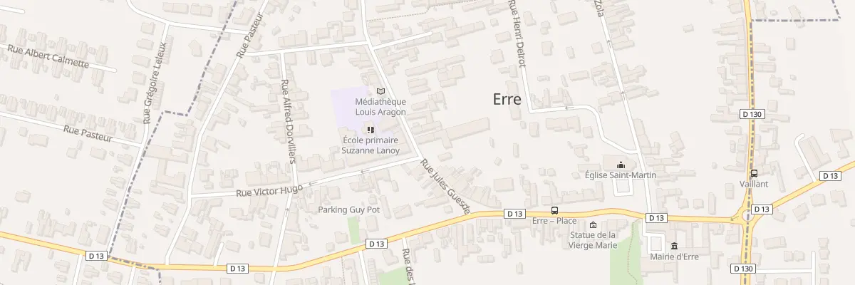 Plan du 2 Rue Jean Jaurès à Erre