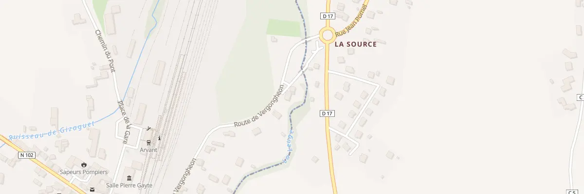Plan du 24 Rte de Vergongheon à Bournoncle-Saint-Pierre