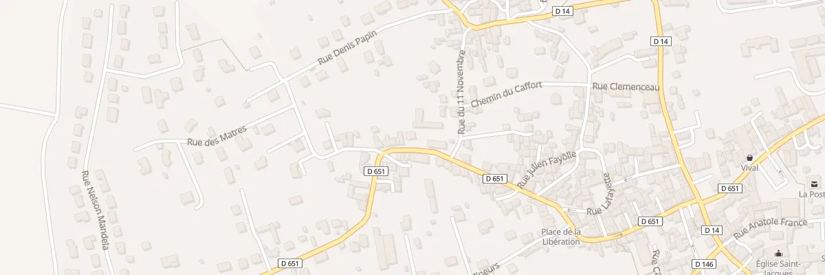 Plan du 14 Rue Emile Roux à Sainte-Florine